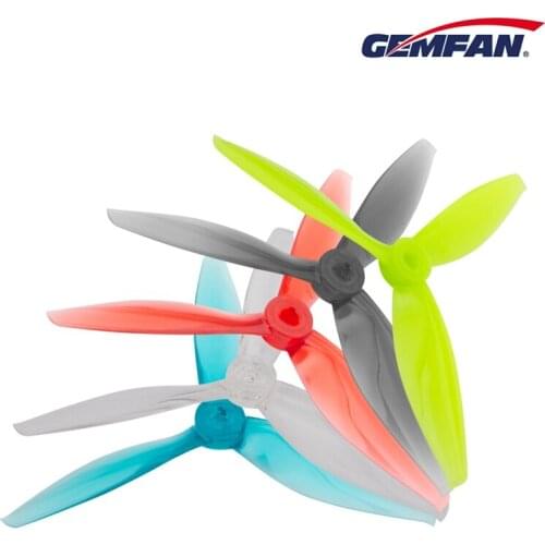 8pcs / 4pairs Gemfan 5144 5inch tri-blade/3 blade Propeller compatible 2207 2208 2306 Brushless motor for FPV RC Drone props