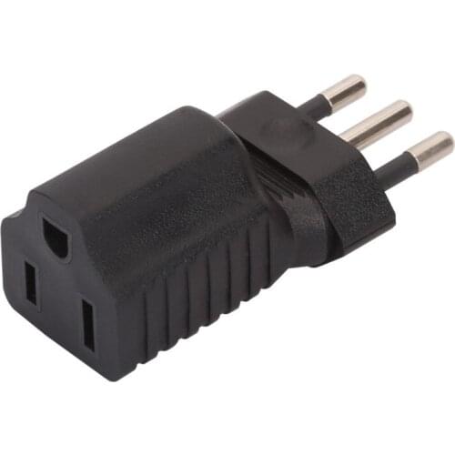Italy to 5-15R AC Power Adapter Italy To Nema US 5-15R US 3 Prong to Italy Travel Plug Connector Italy 3Pin USA Adapter
