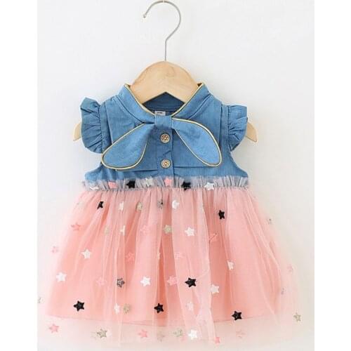 Bear Leader Denim Dresses For Babies