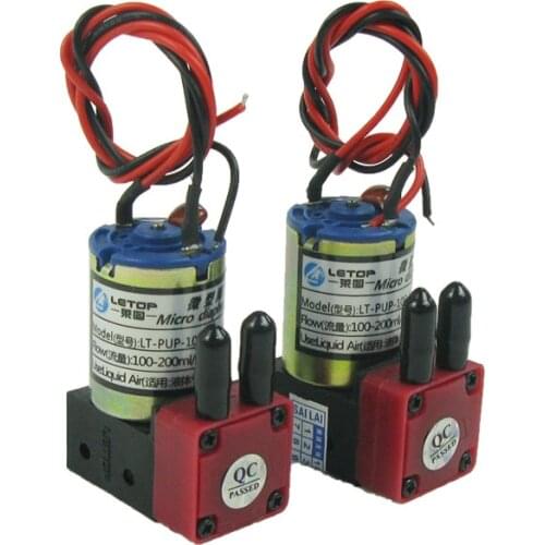 Free Shipping 6PCS LETOP Inkjet Printer Spare Parts Solvent Printer Pump 3W 24V DC 100ml-200ml Small LETOP Ink Pump