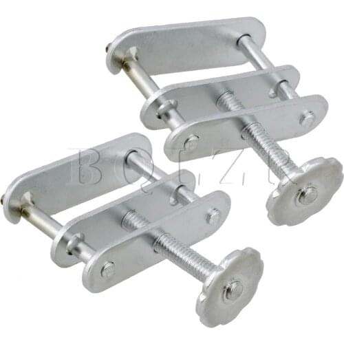 BQLZR Lab Metal Closed Jaw Compressor Screw Clamp Tubing With 3/8" Knurled Thumb Screw Pack of 2