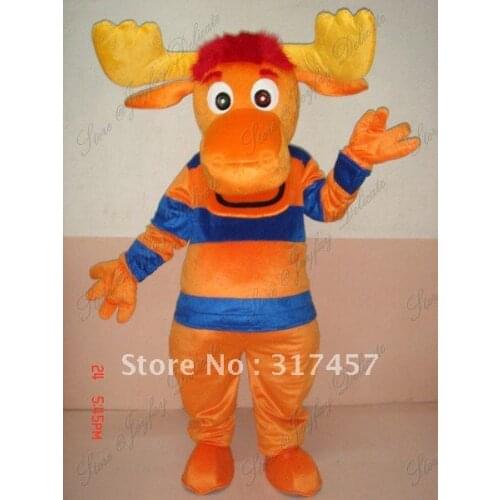 Santa moose deer backyardigans tyrone mascot costume free shipping