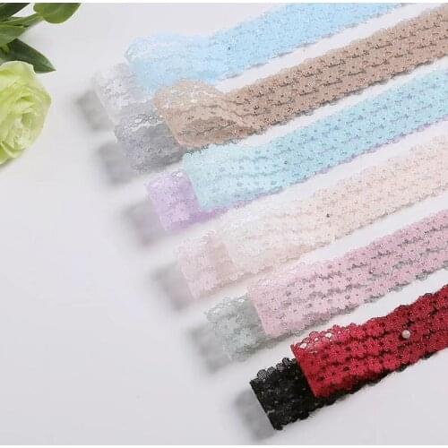 2.5cm Wide Multi-color Openwork Tulle Lace Ribbon For Bow Bouquet Decor Shirt Neckline Cuffs Decorative Curtain Edge Accessories