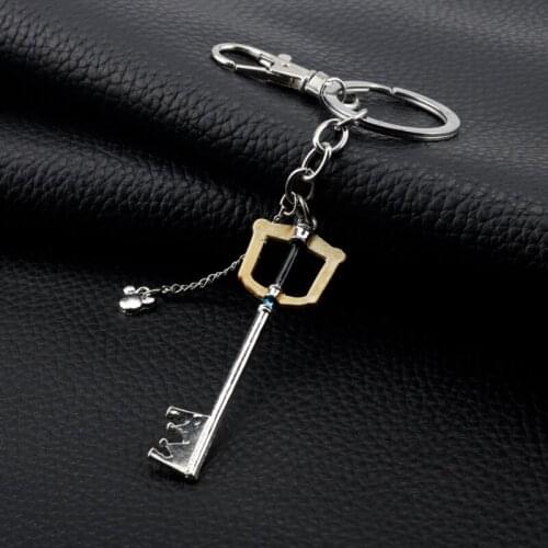 Trendy Kingdom Hearts Metal Pendant Keychains Keyrings Key Shape Keychains Key rings Key Holder For Women Men Jewelry Gift