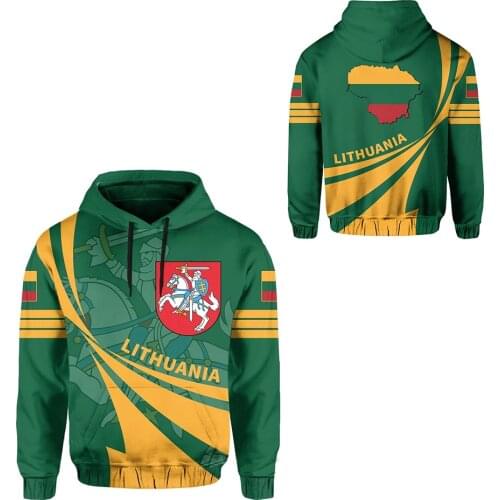 Tessffel Country Emblem Flag Lithuania Retro Tattoo Autumn Pullover Men/Women Tracksuit Jacket 3Dprint Streetwear Zip Hoodies A7