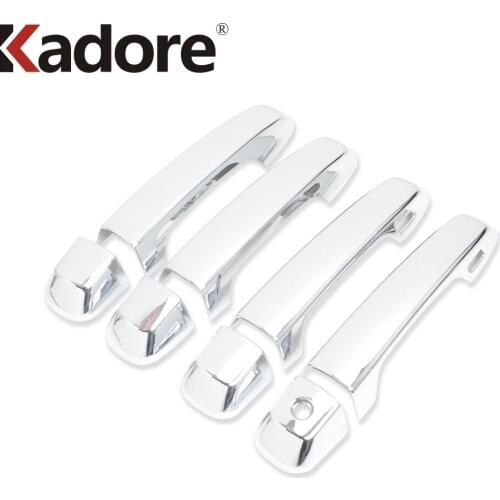 Side Door Handle Cover Trim For Toyota Land Cruiser PRADO FJ 150 2010 2011 2012 2013 2014 Chrome Car Styling Accessories 8pcs