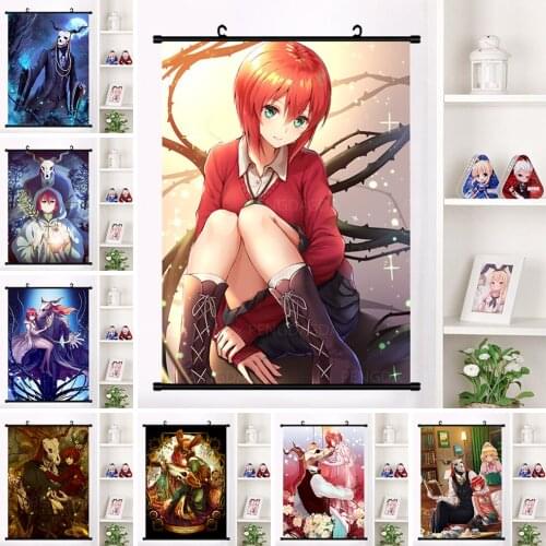 Wall Hanging Cartoon Anime Canvas Painting Poster Decoration Home Bedroom Plastic Scrolls Japanese Characters Picture Prints Art