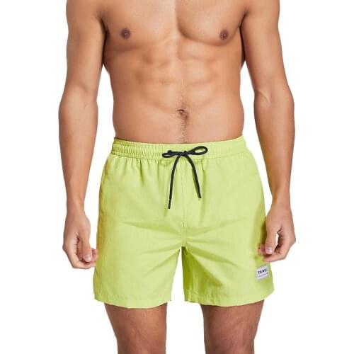 2021 Newest Men Beach Pants Solid Color Board Shorts Bermuda Surfing Short Male Fast Dry Sports Shorts XXL Plus Size Mesh Lining