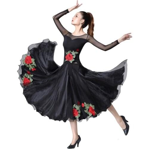 New Standard Dance Dress fashion Modern Dance Competition dress Performing Dress Waltz Ballroom Dance Exercise costumes