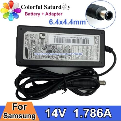 Original For SAMSUNG LCD MONITOR S22C S23C S27C S24C C27F398FWN LED-LIT S24D300H AC Adapter 14V 1.786A A2514_DSM Power Supply