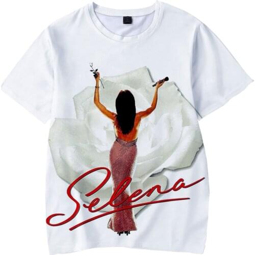 Popular Selena Quintanilla Singer U.S. Cool 3D Tshirt Trendy Kids T-shirt Fashion Men Women Streetwear Casual 100% Polyester Tee