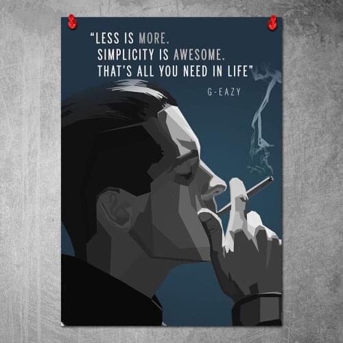 Canvas Poster G Eazy WPAP Pop Art Wall Art Painting Posters and Prints Nordic Wall Pictures for Home Decor No Frame