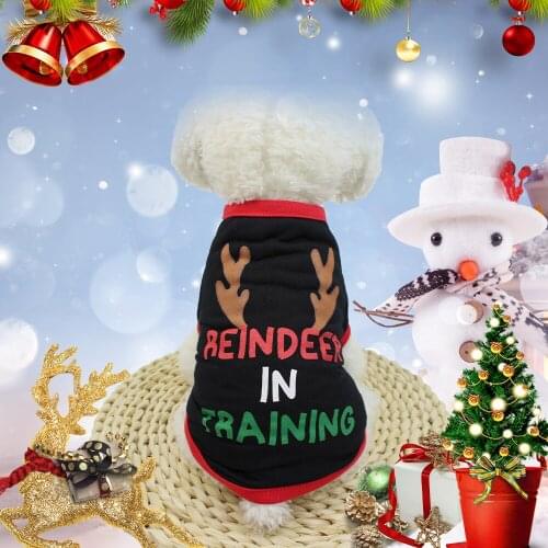 Christmas Pet Dog T-Shirt Pet Dogs Clothing For Christmas Decoration Dog Clothing T-Shirt Puppy Specially Costume