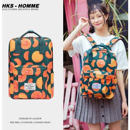 Fashion Women Backpack for School Teenagers Girls Stylish School Bag Ladies Canvas Fabric Backpack Female Bookbag laptopbag