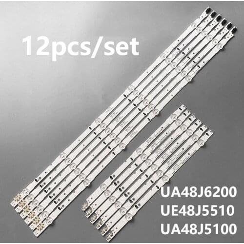 LED Backlight strip 9 lamp For SAMSUNG UA48J5170 UA48J5088 UA48J5100 UA48J6200 UE48H6650 UE48H6655 UE48H6670 D4GE-480DCA/B-R2