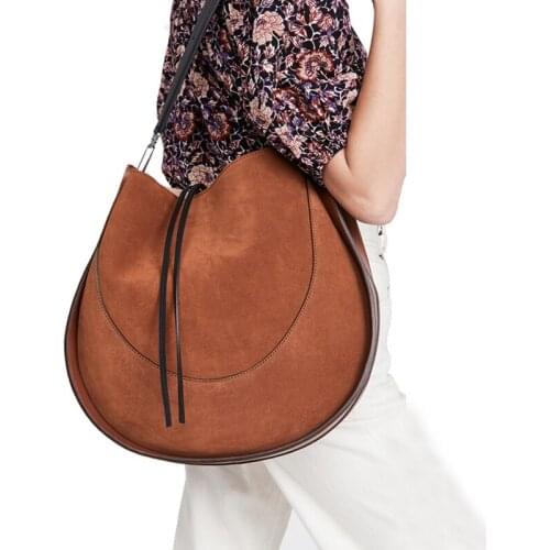 Vintage Large Capacity Women Shoulder Bags Designer Handbags Luxury Matte Pu Leather Messenger Bag Lady Big Saddle Purses 2021