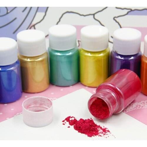 1Pcs Mica Powder 10g Pigment DIY Handmade Pearlescent Epoxy Resin Dye Pearl Pigment DIY Glitter Jewelry Making Accessories 2021