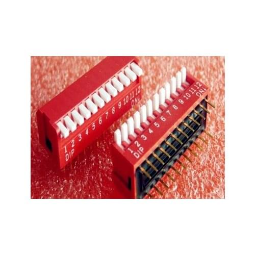 100% Original DPL-12 12P 2.54mm Gold Plated Piano Keyboard DIP Switch DPL-12-V x 100PCS