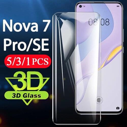 5-1Pcs film for Huawei nova 8 7 7i pro 6 SE 5 5i 5T 5Z 4 4E 3 3i 3E tempered glass protective phone screen protector smartphone
