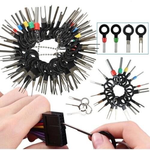 72PCS/Set Car Terminal Removal Tool Motorist Kit Car Accessories Puller Release Pin Extractor Kit For CarPlug Auto Repair Tool