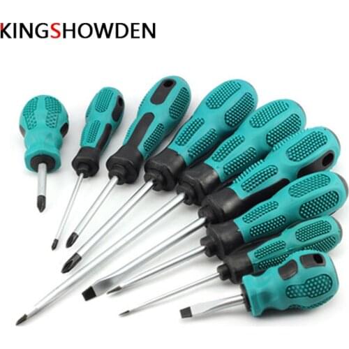 9/pcs Screwdriver Set Screw Driver Straight Cross-Shaped Multi-function PP Handle Security Insulated Screwdrivers Screw Driver