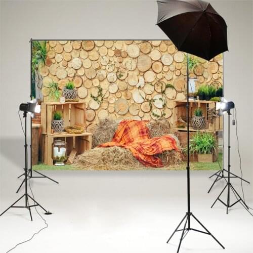 BEIPOTO Rustic haystack Wooden backdrop photography background for photo studio kids booth props spring planst vinyl B-915