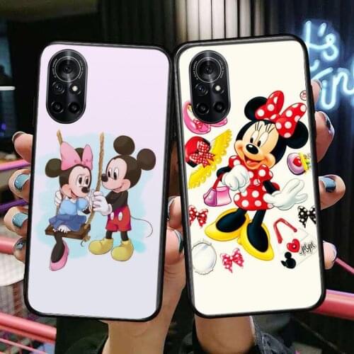 Mickey Mouse World Clear Phone Case For Huawei Honor 20 10 9 8A 7 5T X Pro Lite 5G Black Etui Coque Hoesjes Comic Fash design