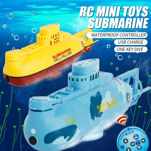Create Toys 3311 6CH Speed Radio Remote Control Submarine Electric Mini RC Submarine Kids Children Toy