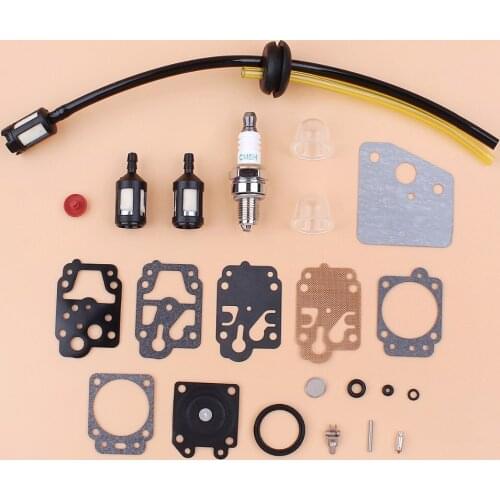 Carburetor Fuel Hose Filter Grommet Diaphragm Kit Fit Honda GX35 HHT35 HHT35S Trimmer Bush Cutter Mowers Generator Water Pumps