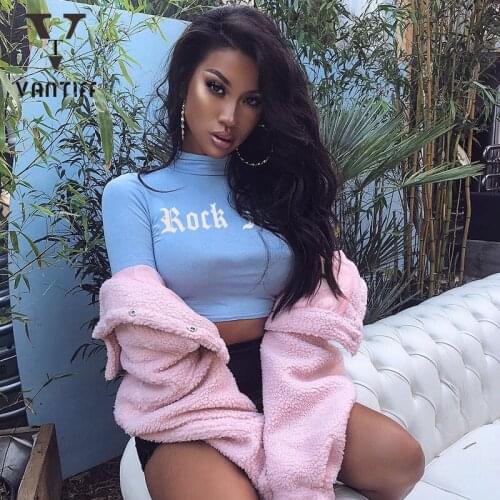 Fashion Streetwear 2020 Autumn Women T-shirt Female Sexy Bodycon Girl Bottoming Long-sleeved Shirt for Female Graphic T Shirts