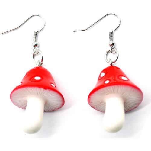 Fashion Women Mushroom Dangle Earrings Party Jewelry Gifts