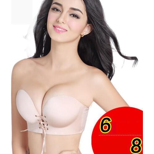 Fashion brand Seamless women bra deep u sexy wedding bra large size sexy underwear gather invisible bra support push up bra
