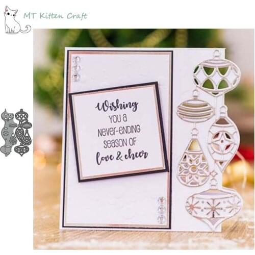 MT Craft Metal Cutting Dies Christmas lantern edge Scrapbooking Photo Album Decorative Embossing Paper Card Crafts Die Cut