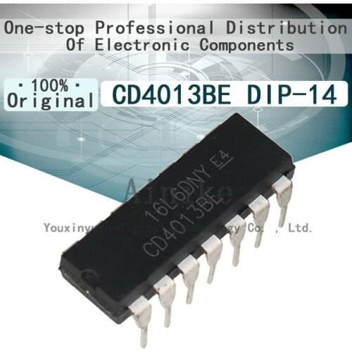 10/Pcs New Original CD4013BE CD4013 DIP-14 Dual-channel Class D flip-flop logic IC chip