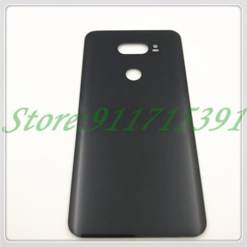 Original Glass Battery Back Cover+Logo For LG V30 Rear Housing Door Battery Cover For LG V30 back housing Replacement