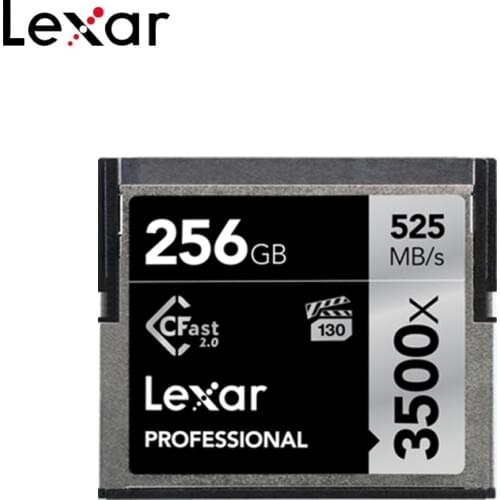 Original Lexar 64GB Professional 3500x CFast 2.0 Memory Card Max 525MB/s 128GB 256GB 512GB Memory Card For 4K Video Camera