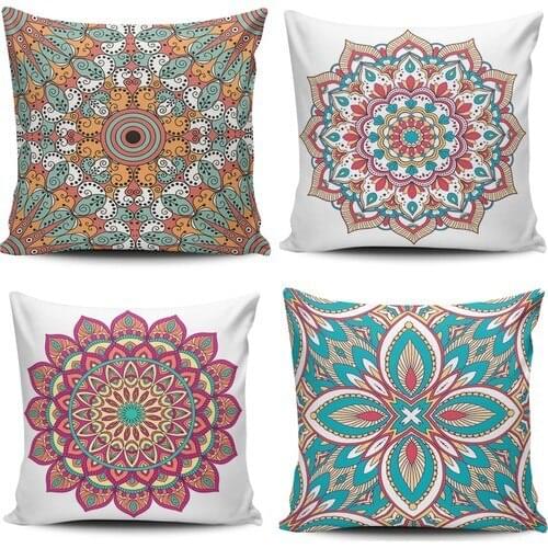 Pillow decorate World Modern Ethnic Pattern 4lü Kombin Pillow decorate Case