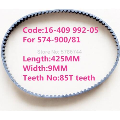 Timing belt #16-409992-05 for PFAFF shoe machine 574-900/81,ZOJE ZJ9610,ZJ9620,BSM9610,BSM9620 etc