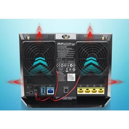 RT-AC68U AC1900P EX6200 70*70*15mm AC15 Router Radiator Fan USB Mute Two-wire Fan