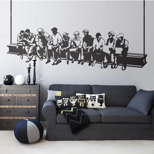 Modern Lunch Worker Teamwork Wall Sticker Office Bedroom Team Worker Office Wall Decal Bedroom Vinyl Home Decor