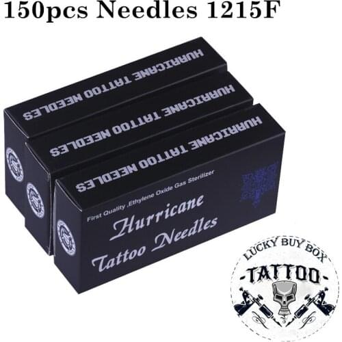 Sterile Tattoo Needles 150PCS 1215F Disposable Tattoo Needles 304 Medical Stainless Steel Hot Selling