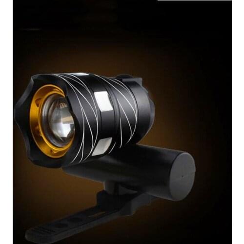 Bicycle light headlight USB Rechargeable Night riding bike light flashlight Bicycle accessories bicicleta