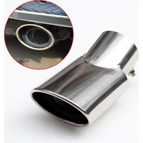 Stainless Steel Car Exhaust Fit For Toyota Highlander Kluger 2014-2017 Accessories Muffler Silencer Tail Tip Pipe Cover Trim