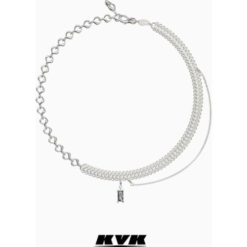 KVK necklace womens new trendy luxury niche collarbone necklace necklace venom pendant twisting stitching necklace accessories