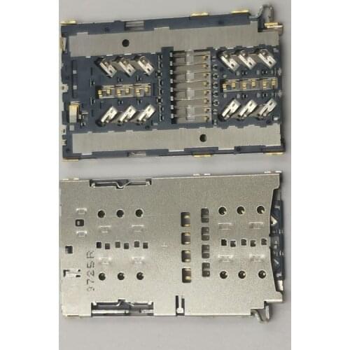 1Pcs Reader Sim Card Socket For Samsung Galaxy S7 Edge S7Edge G9350 G9300 G9308 G935 G930 W2017 W2018 Slot Tray Holder Connector