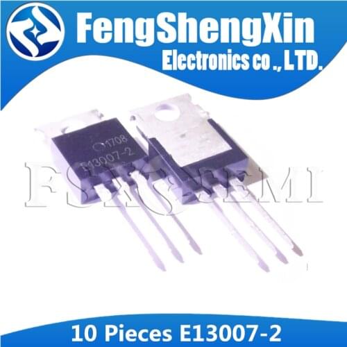 10pcs/lot FJP13007 TO220 MJE13007 J13007 J13007-2 E13007-2 Power Transistor