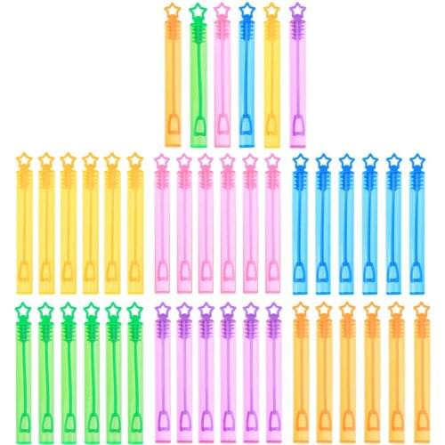 6pcs Star Empty Bubble Soap Bottles Fun Outdoor Bubble Blowing Maker Children Toy Wedding Birthday Party Decor