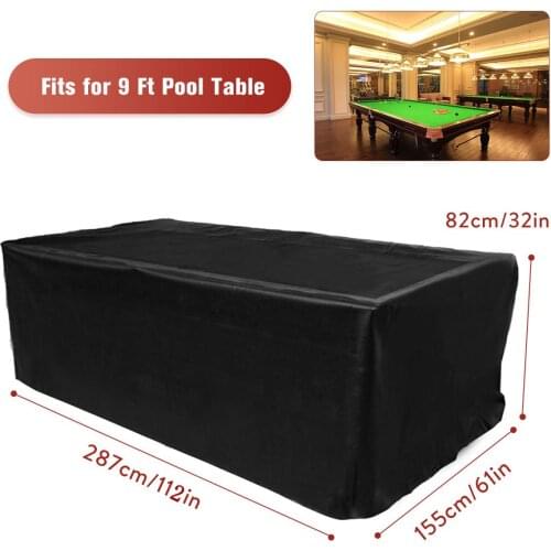 7/8/9Ft Snooker Pool Table Dust Cover Outdoor Garden Furniture Cover Waterproof Oxford Sofa Chair Table BBQ Dustproof Protector