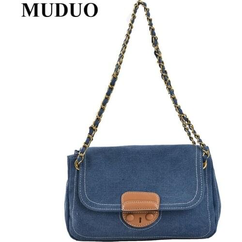 Denim Canvas Large Tote Underarm bag 2021 Summer New High quality Womens Designer Handbag High capacity Shoulder Messenger Bag