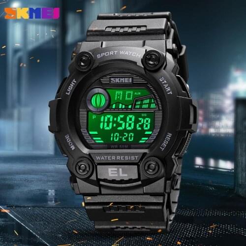 SKMEI Military Sport Mens Women Watches Chrono Male Female Electronic Clock Waterproof LED Digital Wristwatch Relogio Masculino